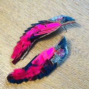 Mignonne Gavigan Fuchsia Bird Earrings